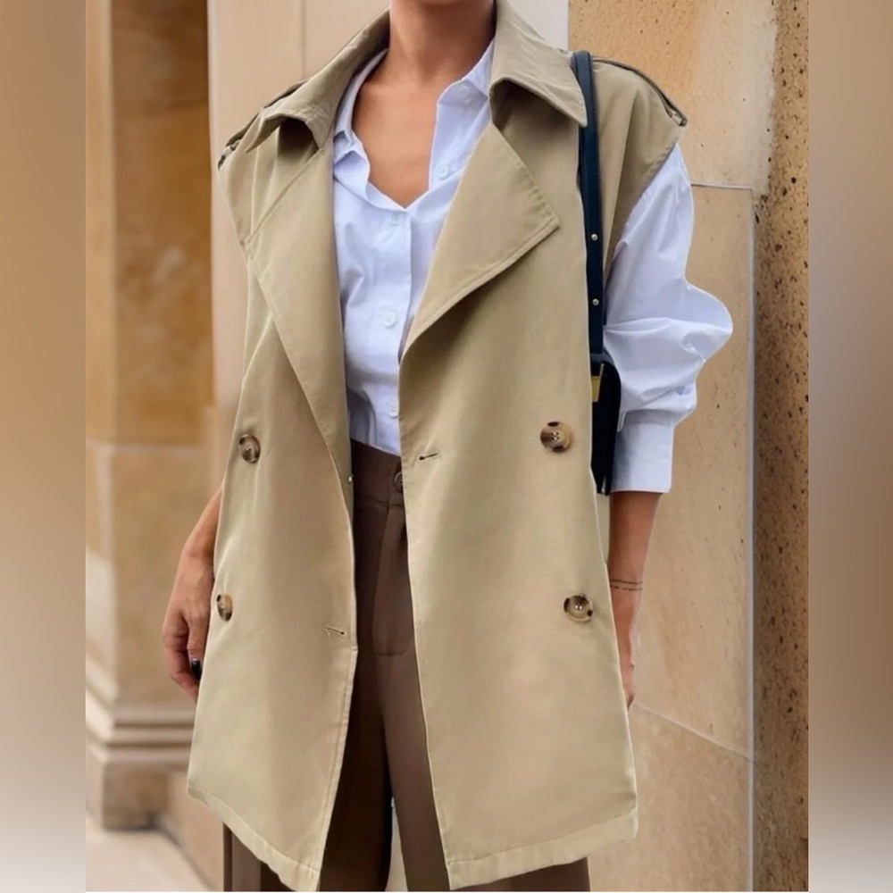 RARE Kate Hewko Oversized Sleeveless Trench